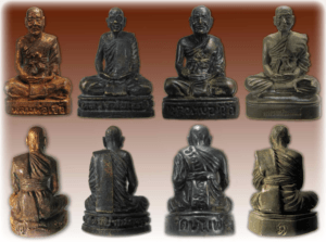 Roop Lor Luang Por Chuea Amulets in Various Types of Chanuan Muian Sarn Metals