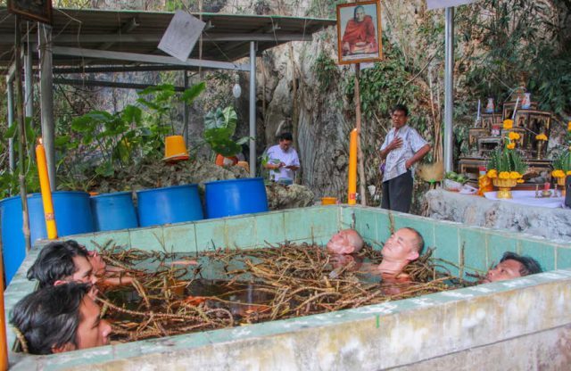 Herbal Bath Healing Ritual at Wat Khao Or