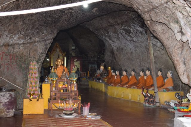 Inside the Cave at Wat Khao Or Temple in Pattalung